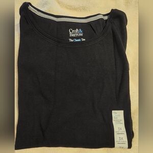 Croft & Barrow Black Classic Tee 3x